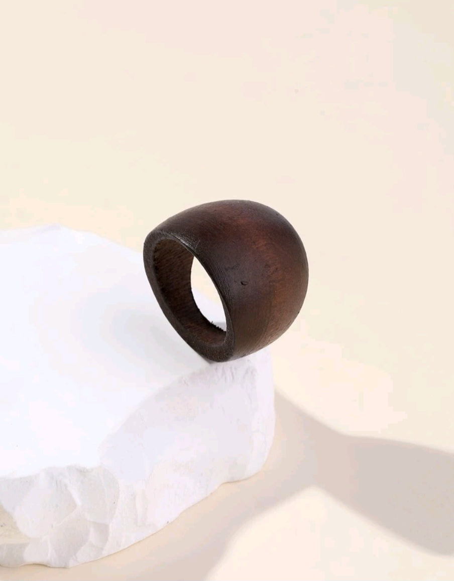 Wooden Rings Brown